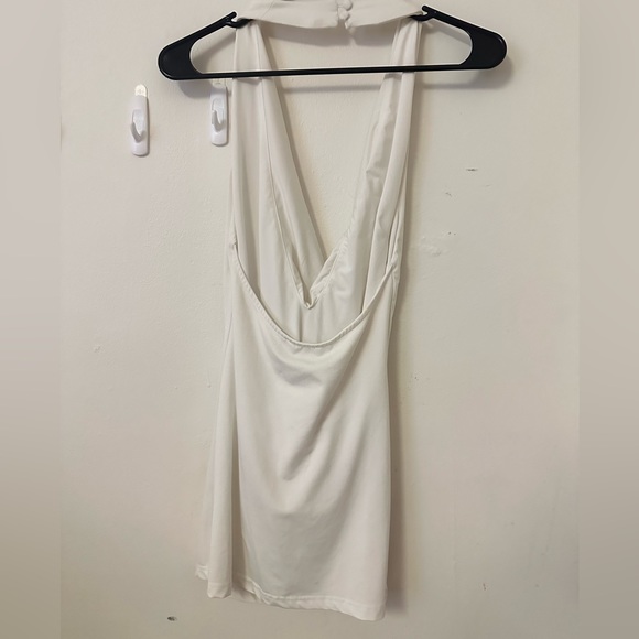 Superdown low back halter white mini dress - Picture 2 of 3